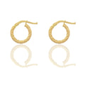 Orecchini Oro Giallo Oro 18 carati Cerchio  Solo Oro Spessore mm. 2 diametro interno cm.0.80