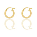 Orecchini Oro Giallo Oro 18 carati Cerchio  Solo Oro Spessore mm. 2,5 diametro interno cm.1