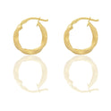 Orecchini Oro Giallo Oro 18 carati Cerchio  Solo Oro Spessore mm. 2.5 diametro interno cm.1