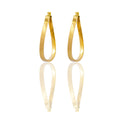 Orecchini Oro Giallo Oro 18 carati Cerchio  Solo Oro Spessore mm. 2.5*1.5 diametro interno cm.3