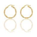 Orecchini Oro Giallo Oro 18 carati Cerchio  Solo Oro Spessore mm. 2.5 diametro interno cm.3