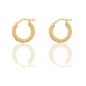 Orecchini Oro Giallo Oro 18 carati Cerchio  Solo Oro Spessore mm. 3 diametro interno cm.1