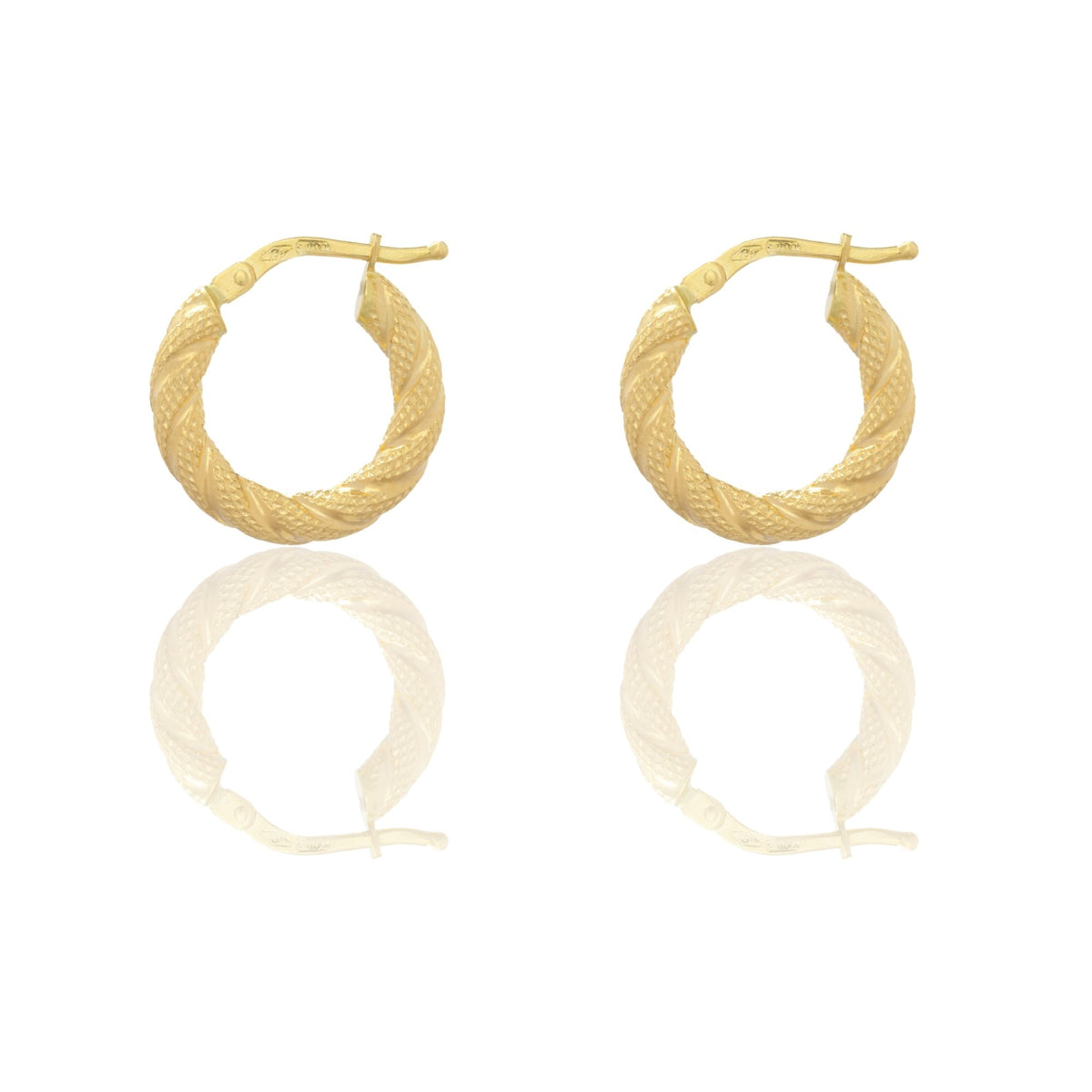 Orecchini Oro Giallo Oro 18 carati Cerchio  Solo Oro Spessore mm. 3 diametro interno cm.1