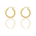 Orecchini Oro Giallo Oro 18 carati Cerchio  Solo Oro Spessore mm. 3 diametro interno cm.1.5
