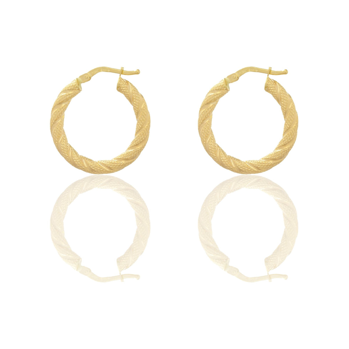 Orecchini Oro Giallo Oro 18 carati Cerchio  Solo Oro Spessore mm. 3 diametro interno cm.1.5