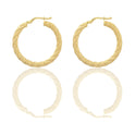 Orecchini Oro Giallo Oro 18 carati Cerchio  Solo Oro Spessore mm. 3 diametro interno cm.2