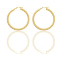 Orecchini Oro Giallo Oro 18 carati Cerchio  Solo Oro Spessore mm. 3 diametro interno cm.3