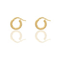 Orecchini Oro Giallo Oro 18 carati Cerchio  Solo Oro Spessore mm. 2 diametro interno cm.0,80