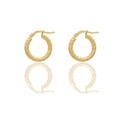 Orecchini Oro Giallo Oro 18 carati Cerchio  Solo Oro Spessore mm. 2 diametro interno cm.1
