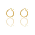 Orecchini Oro Giallo Oro 18 carati Cerchio  Solo Oro Spessore mm. 2 diametro interno cm.1,5