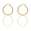 Orecchini Oro Giallo Oro 18 carati Cerchio  Solo Oro Spessore mm. 2 diametro interno cm.2