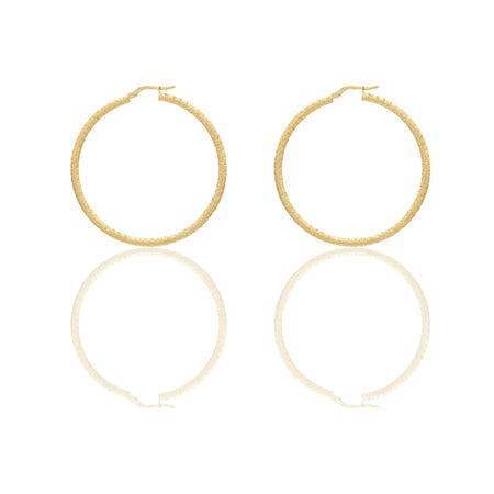 Orecchini Oro Giallo Oro 18 carati Cerchio  Solo Oro Spessore mm. 2 diametro interno cm.4