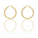 Orecchini Oro Giallo Oro 18 carati Cerchio  Solo Oro Spessore mm. 3 diametro interno cm.3