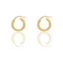 Orecchini Oro Giallo Oro 18 carati Cerchio  Solo Oro Spessore mm. 2,5 diametro interno cm.1 