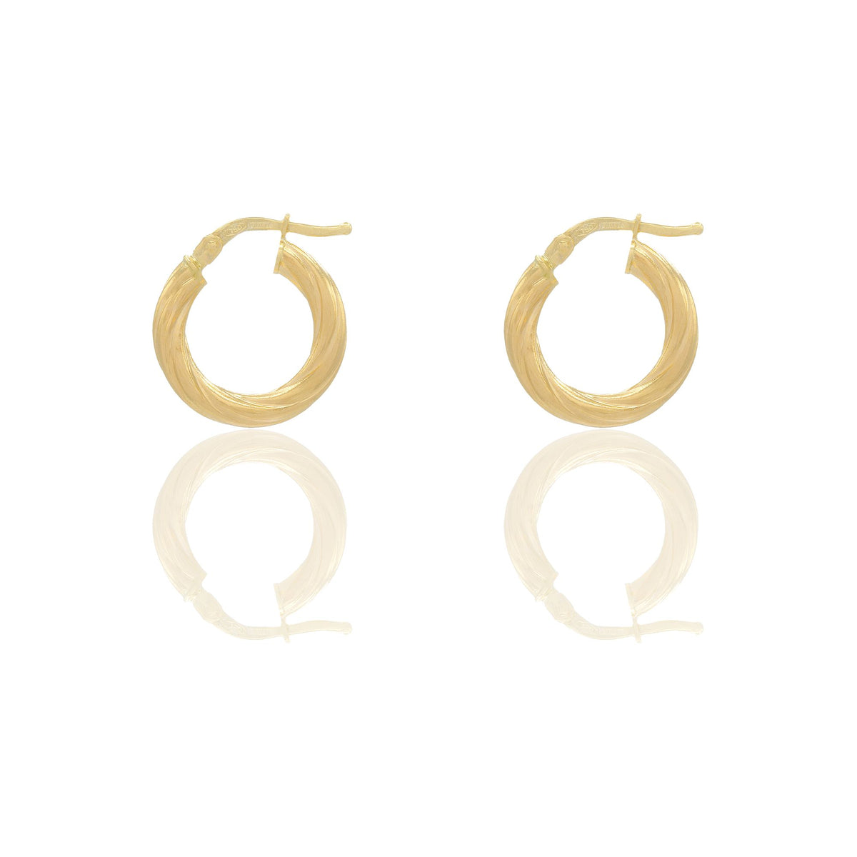 Orecchini Oro Giallo Oro 18 carati Cerchio  Solo Oro Spessore mm. 2,5 diametro interno cm.1 