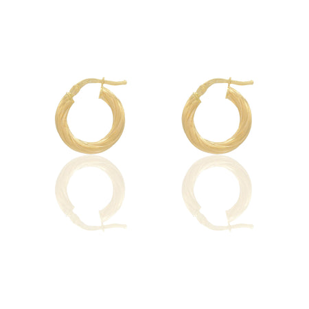 Orecchini Oro Giallo Oro 18 carati Cerchio  Solo Oro Spessore mm. 2,5 diametro interno cm.1 
