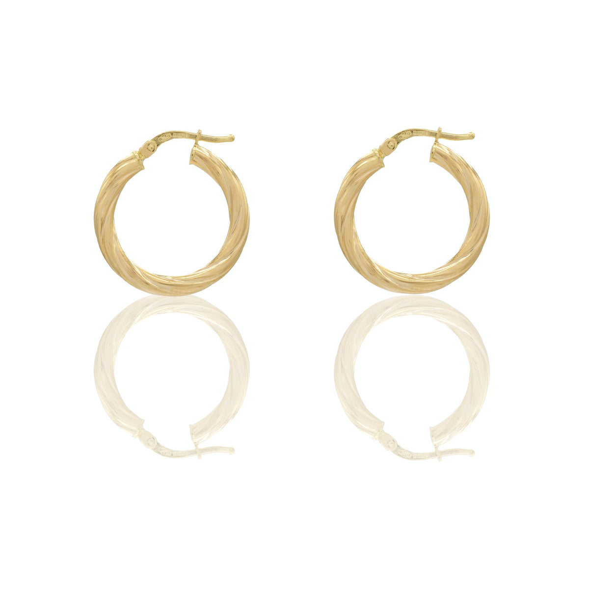 Orecchini Oro Giallo Oro 18 carati Cerchio  Solo Oro Spessore mm. 2,5 diametro interno cm.1,5