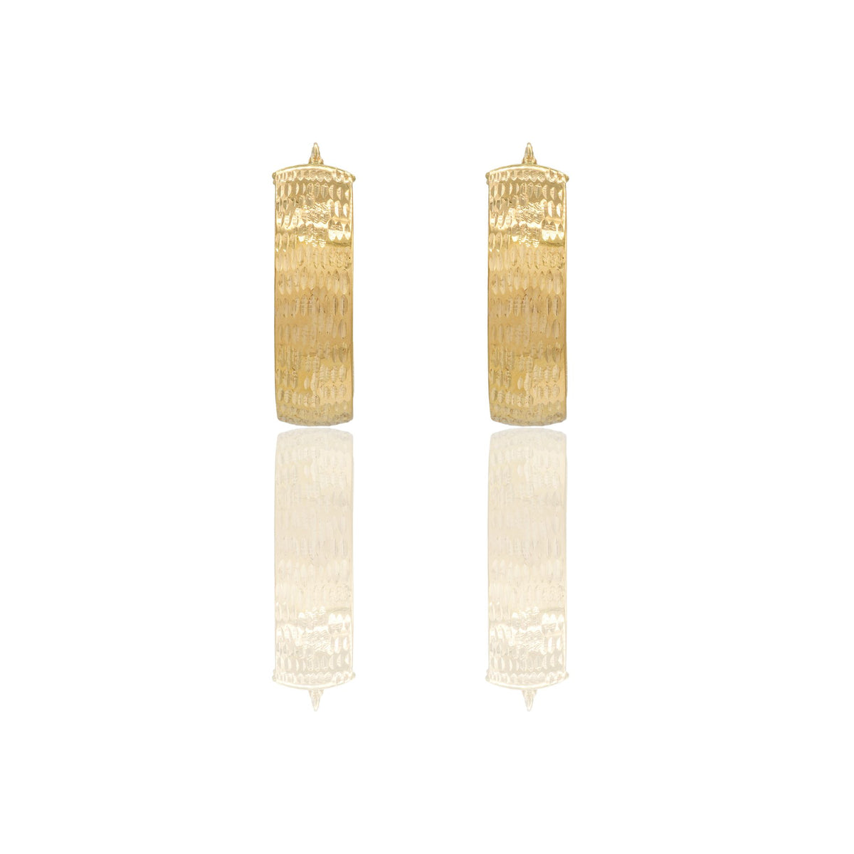 Orecchini Oro Giallo Oro 18 carati Cerchio  Solo Oro Spessore mm. 7 diametro interno cm.2