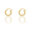 Orecchini Oro Giallo Oro 18 carati Cerchio  Solo Oro Spessore mm. 3 diametro interno cm.0,80