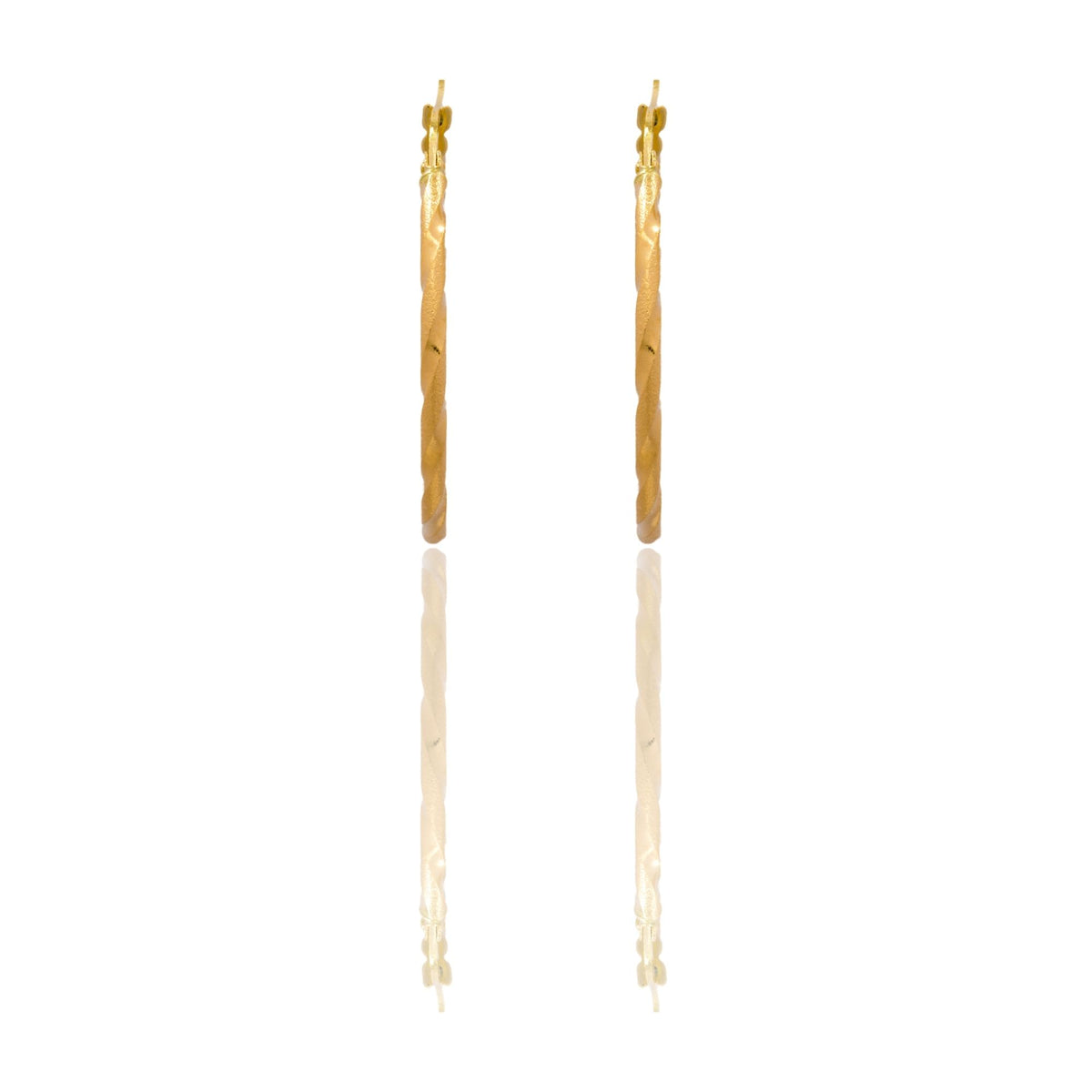 Orecchini Oro Giallo Oro 18 carati Cerchio  Solo Oro Spessore mm. 2 diametro interno cm.3