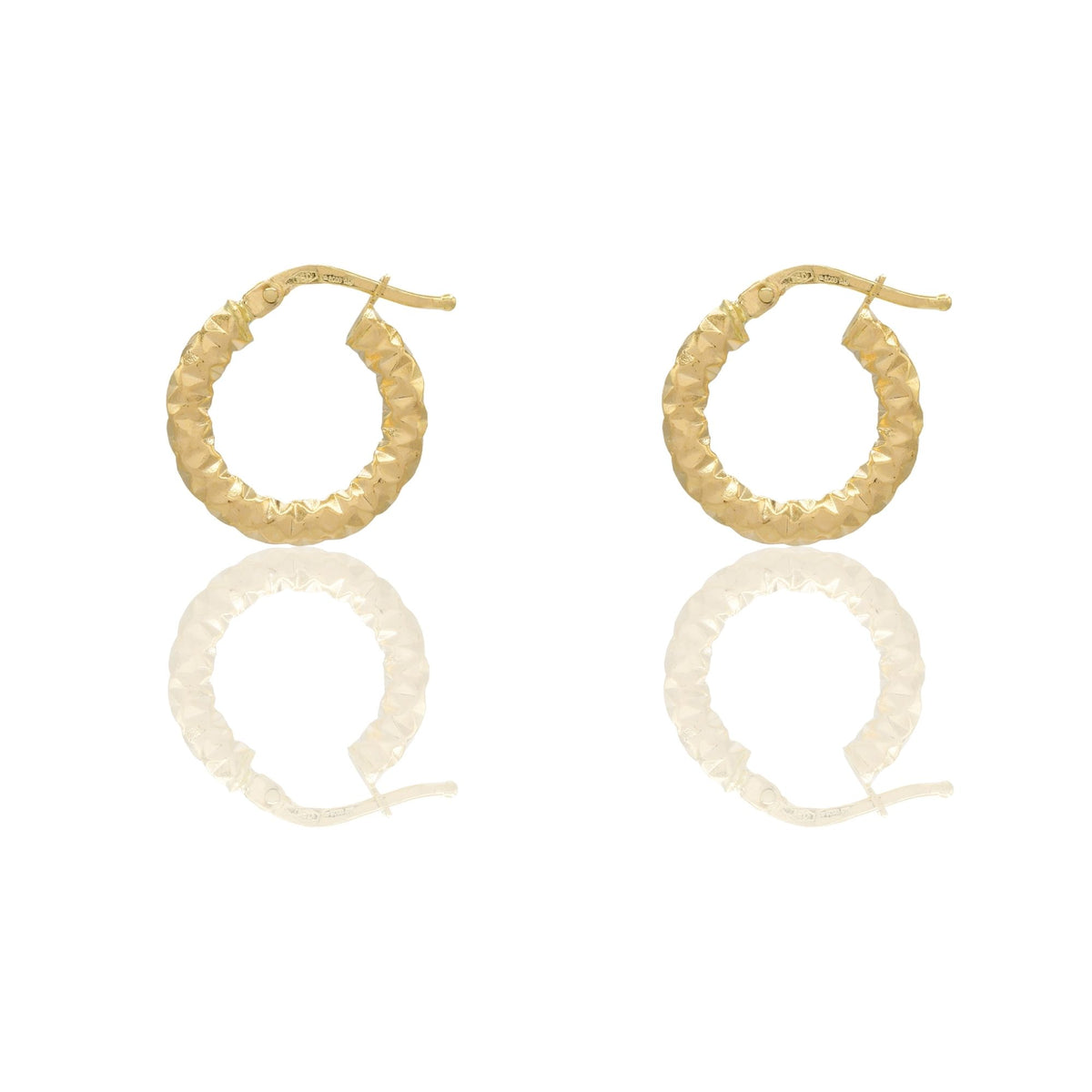 Orecchini Oro Giallo Oro 18 carati Cerchio  Solo Oro Spessore mm. 3 diametro interno cm.1