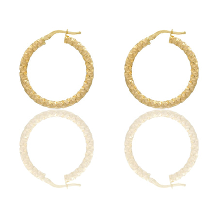 Orecchini Oro Giallo Oro 18 carati Cerchio  Solo Oro Spessore mm. 3 diametro interno cm.1,5