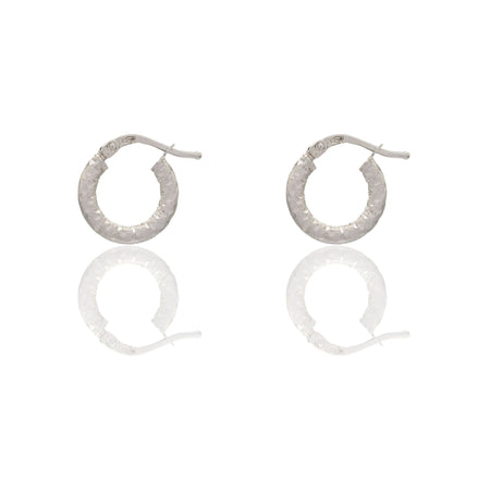 Orecchini Oro Bianco Oro 18 carati Cerchio  Solo Oro Spessore mm. 2 diametro interno cm.0,80