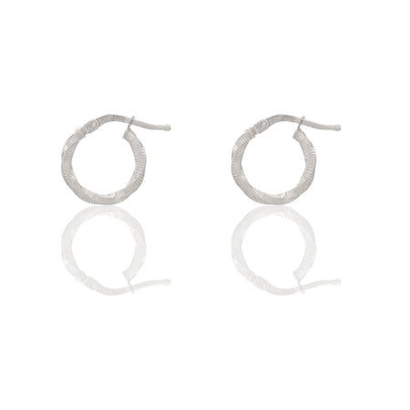 Orecchini Oro Bianco Oro 18 carati Cerchio  Solo Oro Spessore mm. 2 diametro interno cm.1