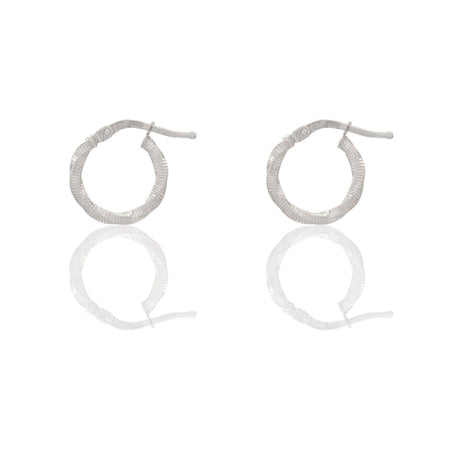 Orecchini Oro Bianco Oro 18 carati Cerchio  Solo Oro Spessore mm. 2 diametro interno cm.1