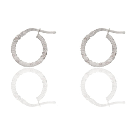 Orecchini Oro Bianco Oro 18 carati Cerchio  Solo Oro Spessore mm. 2 diametro interno cm.1