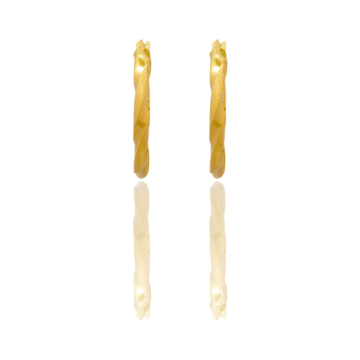 Orecchini Oro Giallo Oro 18 carati Cerchio  Solo Oro Spessore mm. 2 diametro interno cm.2
