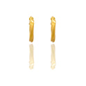 Orecchini Oro Giallo Oro 18 carati Cerchio  Solo Oro Spessore mm. 2,5 diametro interno cm.1,5