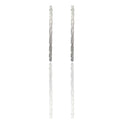 Orecchini Oro Bianco Oro 18 carati Cerchio  Solo Oro Spessore mm. 2,5 diametro interno cm.4,5