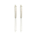 Orecchini Oro Bianco Oro 18 carati Cerchio  Solo Oro Spessore mm. 2 diametro interno cm.2