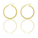 Orecchini Oro Giallo Oro 18 carati Cerchio  Solo Oro Spessore mm. 2 diametro interno cm.2,5