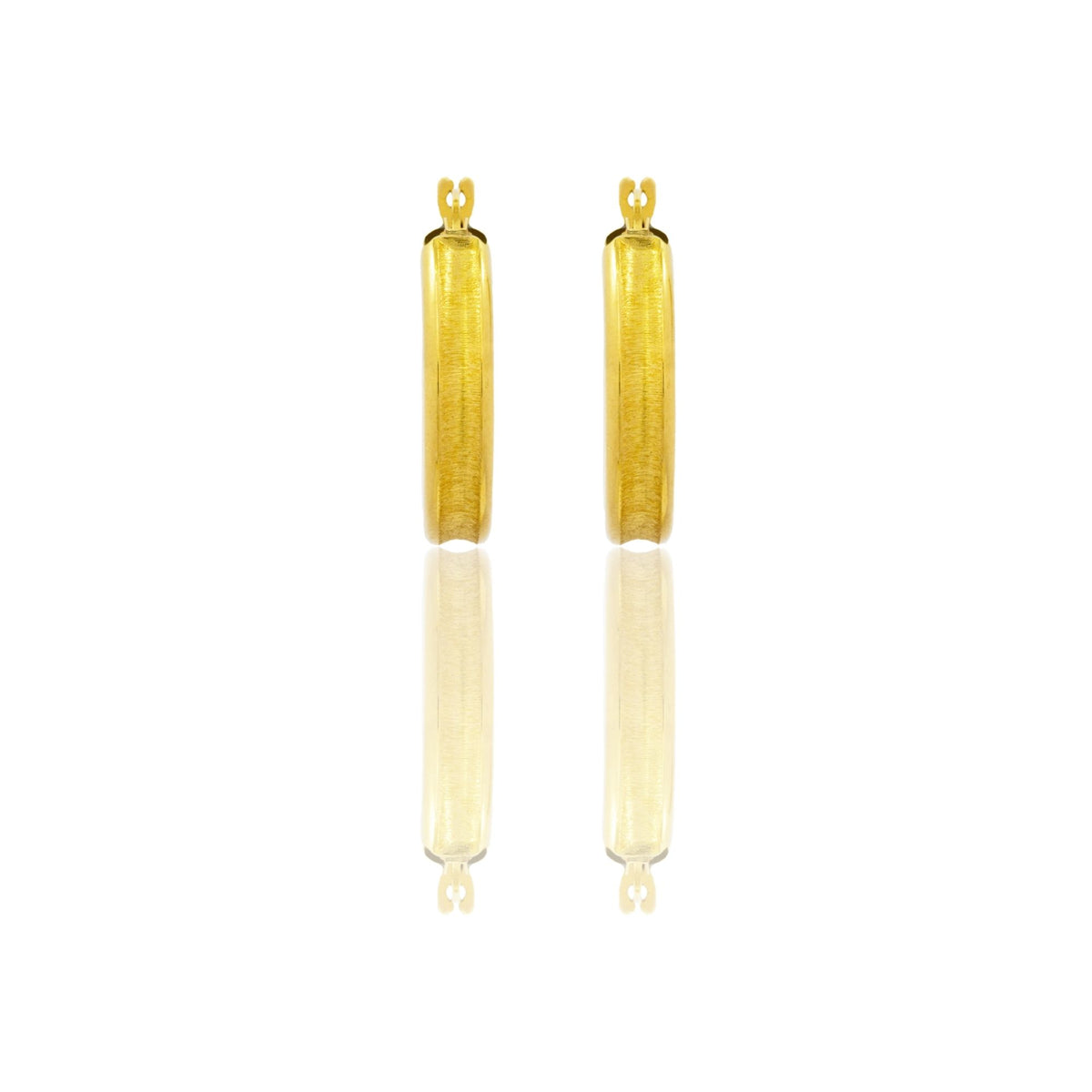 Orecchini Oro Giallo Oro 18 carati Cerchio  Solo Oro