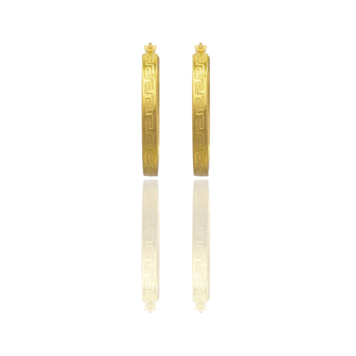 Orecchini Oro Giallo Oro 18 carati Cerchio  Solo Oro Spessore mm. 2,5 diametro interno cm.2