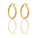 Orecchini Oro Giallo Oro 18 carati Cerchio  Solo Oro Spessore mm. 3 diametro interno cm.2