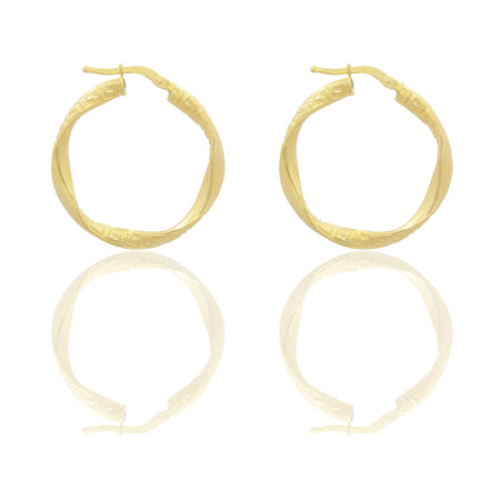 Orecchini Oro Giallo Oro 18 carati Cerchio  Solo Oro Spessore mm. 3 diametro interno cm.2,5