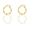 Orecchini Oro Giallo Oro 18 carati Cerchio  Solo Oro Spessore mm. 2.5 diametro interno cm.1,5