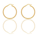 Orecchini Oro Giallo Oro 18 carati Cerchio  Solo Oro Spessore mm. 2 diametro interno cm.3