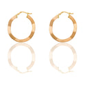 Orecchini Oro Giallo Oro 18 carati Cerchio  Solo Oro diametro interno cm.2