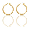Orecchini Oro Giallo Oro 18 carati Cerchio  Solo Oro diametro interno cm.3