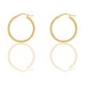Orecchini Oro Giallo Oro 18 carati Cerchio  Solo Oro Spessore mm. 2 diametro interno cm.2,5