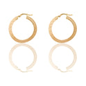 Orecchini Oro Giallo Oro 18 carati Cerchio  Solo Oro Spessore mm. 3 diametro interno cm.2
