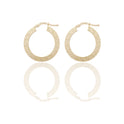 Orecchini Oro Giallo Oro 18 carati Cerchio  Solo Oro Spessore mm. 3 diametro interno cm.1,5