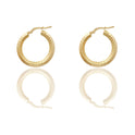 Orecchini Oro Giallo Oro 18 carati Cerchio  Solo Oro Spessore mm. 3 diametro interno cm.2