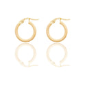 Orecchini Oro Giallo Oro 18 carati Cerchio  Solo Oro Spessore mm. 2 diametro interno cm.1