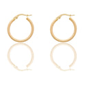 Orecchini Oro Giallo Oro 18 carati Cerchio  Solo Oro Spessore mm. 2 diametro interno cm.1,5