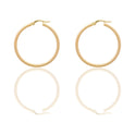 Orecchini Oro Giallo Oro 18 carati Cerchio  Solo Oro Spessore mm. 2 diametro interno cm.2,5